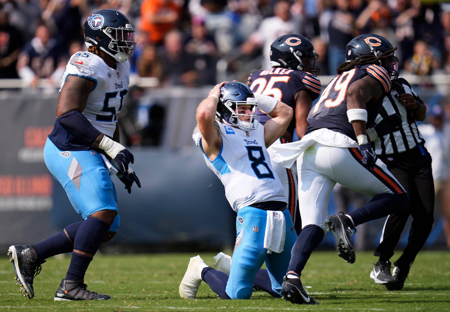Will Levis 'Surrender Cobra' meme, explained: Why photo of Titans QB on knees after INT has ... Will Levis 'Surrender Cobra' meme, explained: Why photo of Titans QB on knees after INT has ...