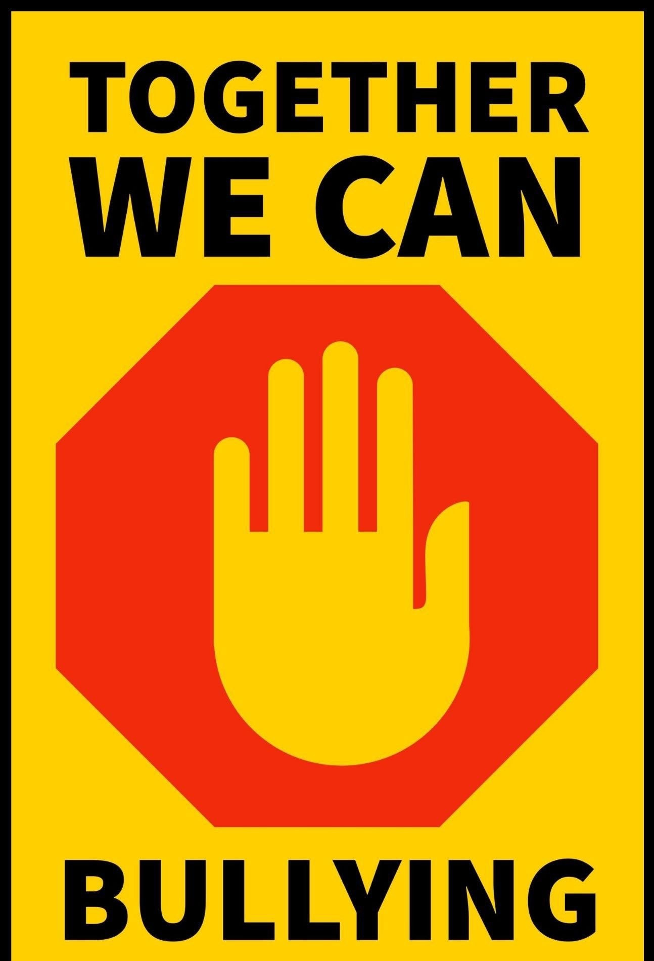 Together We Can Stop Bullying Poster