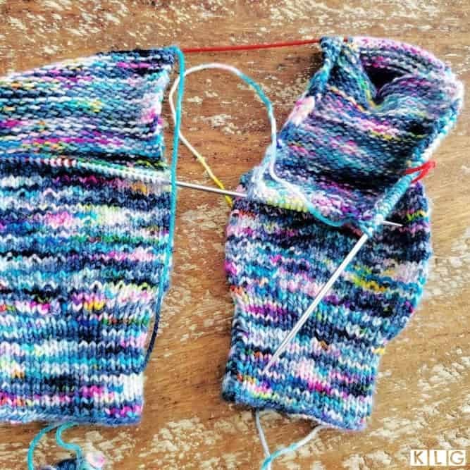 Hermione's socks when I face a challenge and I can't continue knitting two at a time