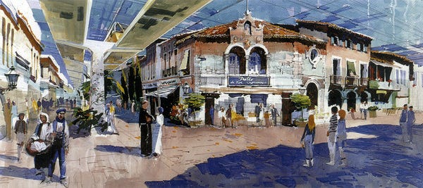 Concept for the “Spanish District” of EPCOT’s International Shopping Center