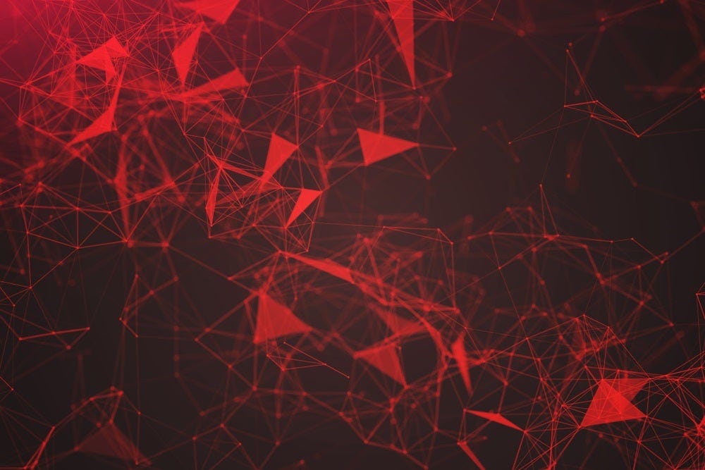 An abstract red and black background, used to illustrate a story about the so-called 'Mother of all breaches' or MOAB.
