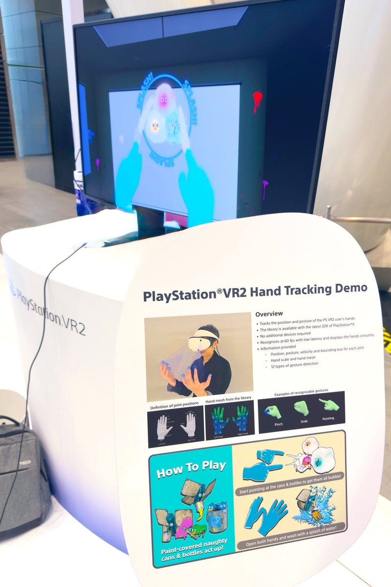 PSVR 2 hand tracking demo