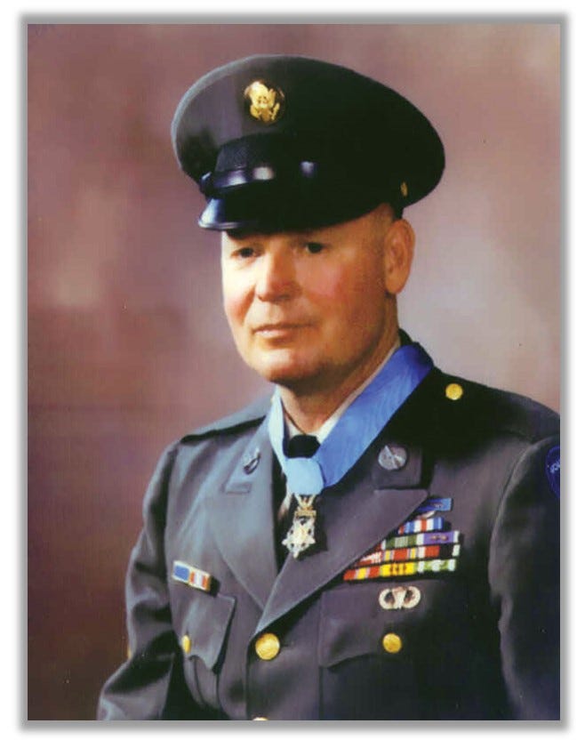 Headshot of McCleery in uniform. He is wearing his Medal.