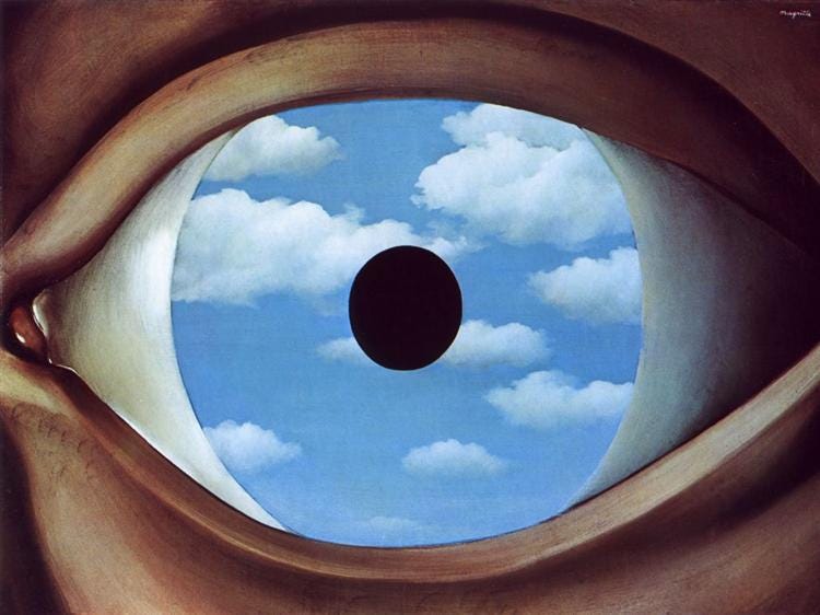 The false mirror, 1928 - Rene Magritte