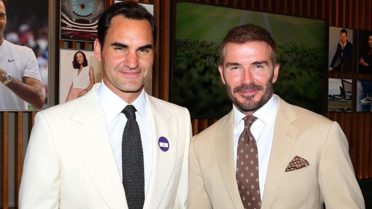 Wimbledon 2023: Roger Federer, David Beckham And More Celebs Steal The Show  With Fashionable Picks