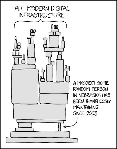 xkcd comic about thankless maintainers