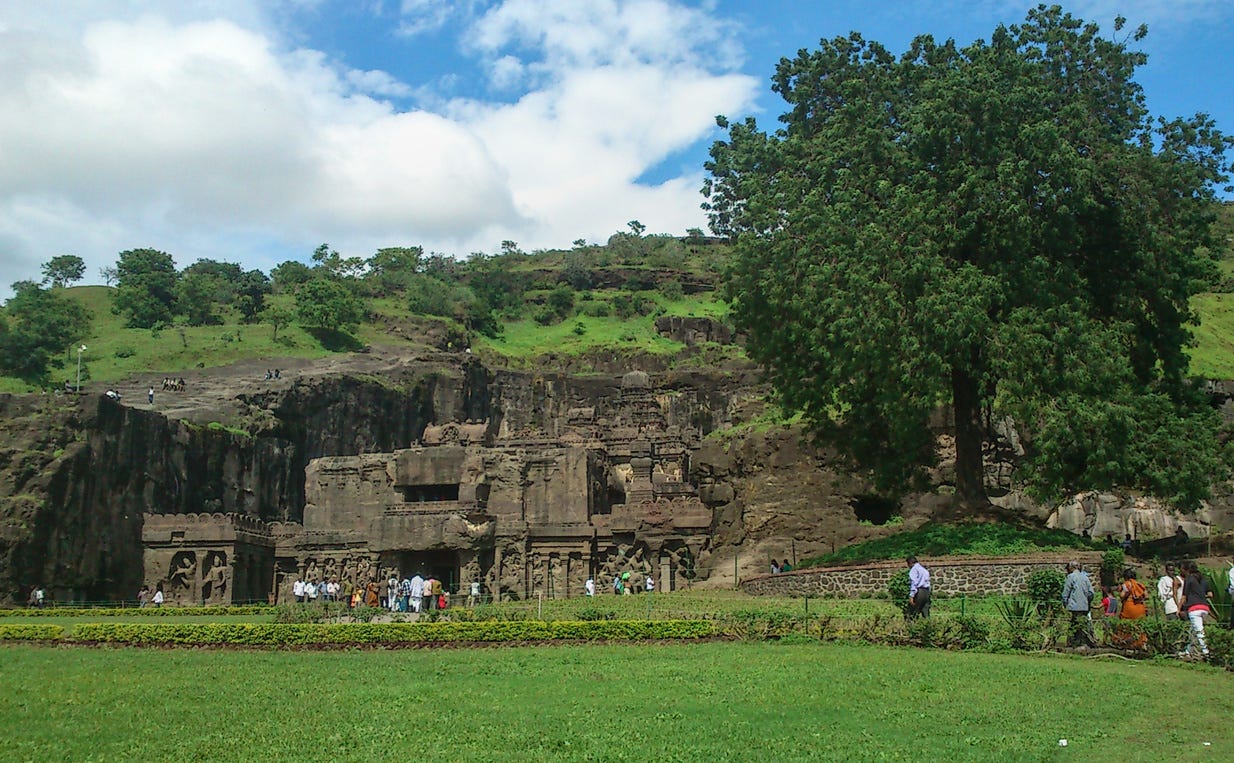 Kailasa temple of Ellora Caves is another major attraction in Aurangabad