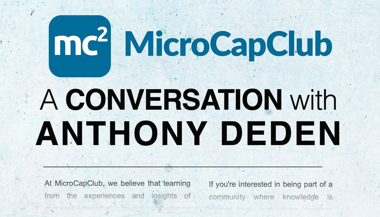 A Conversation with Anthony Deden