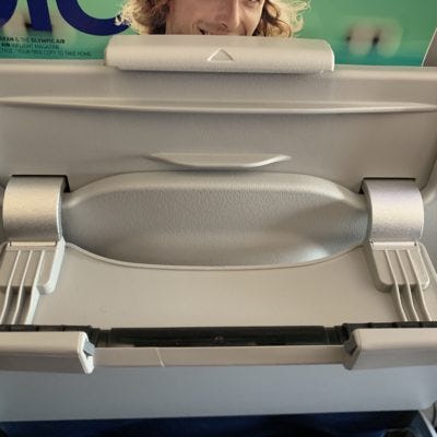 Aegean Airlines A320neo tablet holder