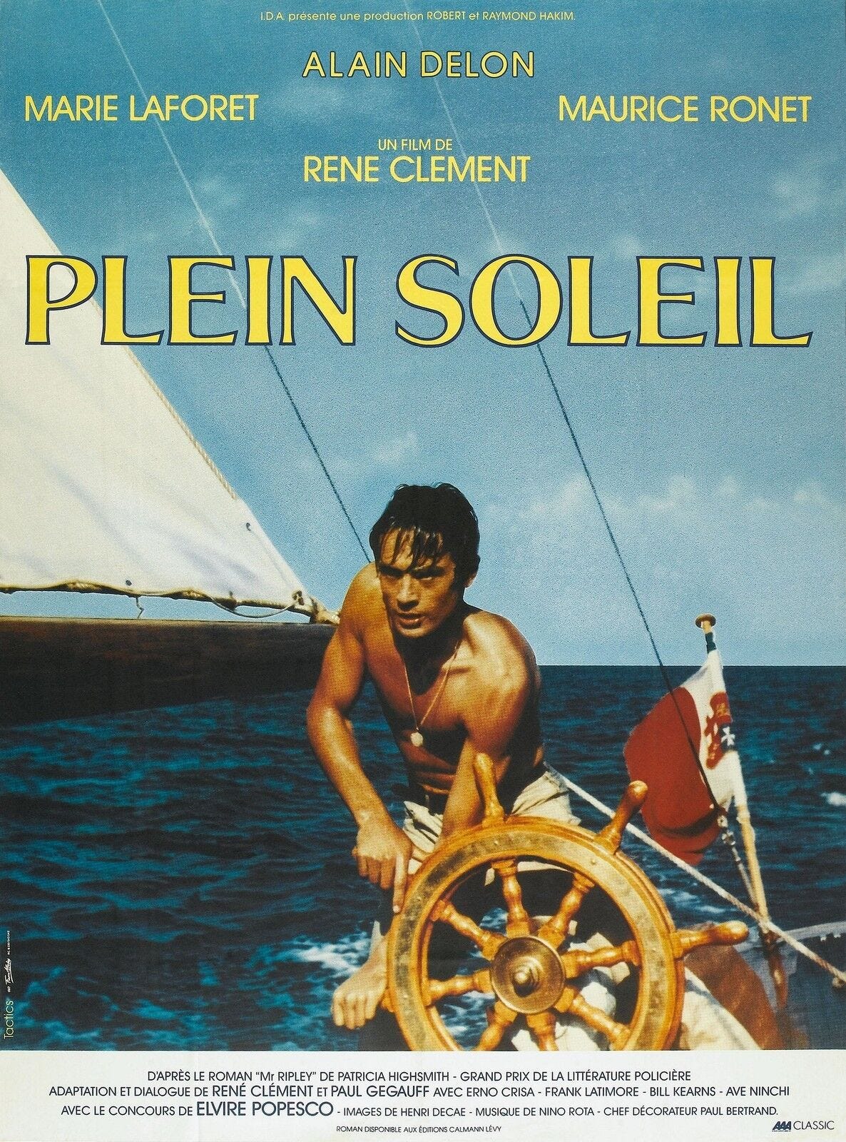 PURPLE NOON PLEIN SOLEIL MANIFESTO ALAIN DELON LAFORET FULL SUN CRIME | eBay