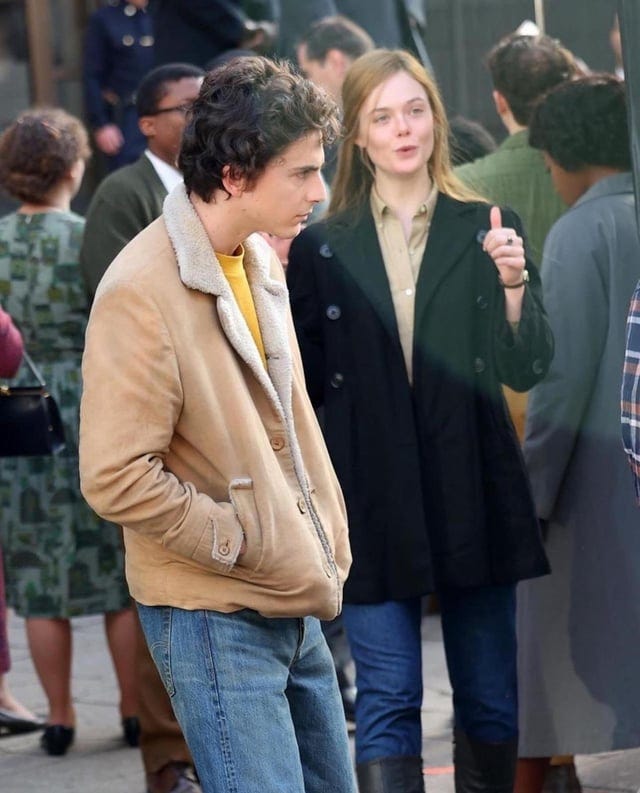 r/TimotheeChalametDaily - More pictures of Timothee Chalamet on the set of ‘A Complete Unknown’ playing Bob Dylan
