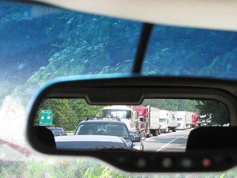 I'm in a traffic jam - (rear view mirror) | Kathy | Flickr