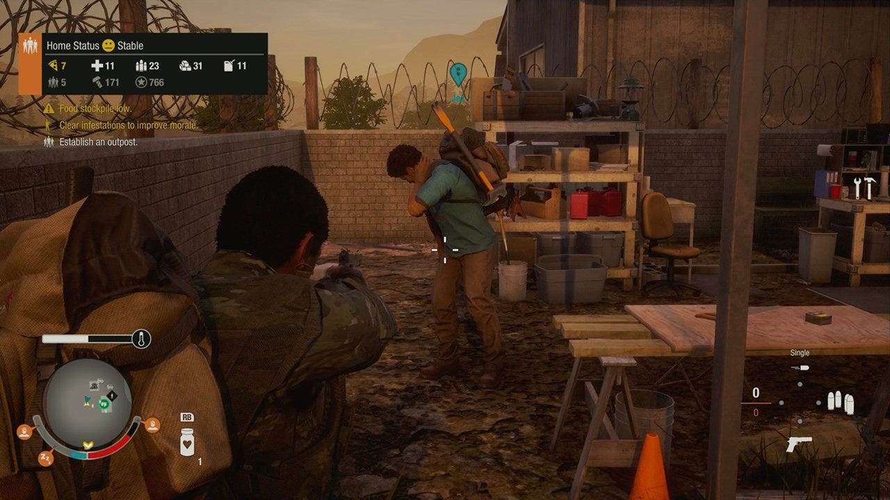 Gameplay in State of Decay 2