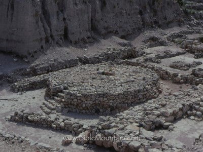 A large stone altar