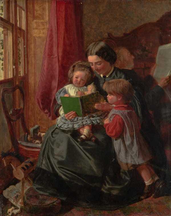 Mother and Children Reading', Arthur Boyd Houghton, c.1860 | Tate