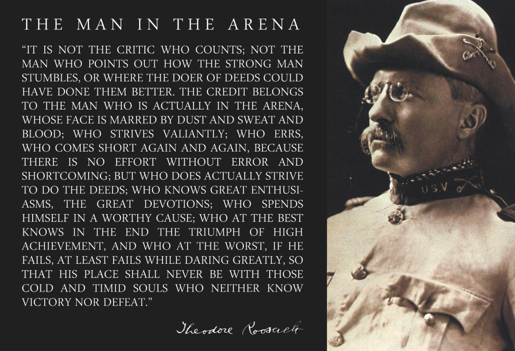 Theodore Roosevelt Man in the Arena Poster – We Sell Pictures