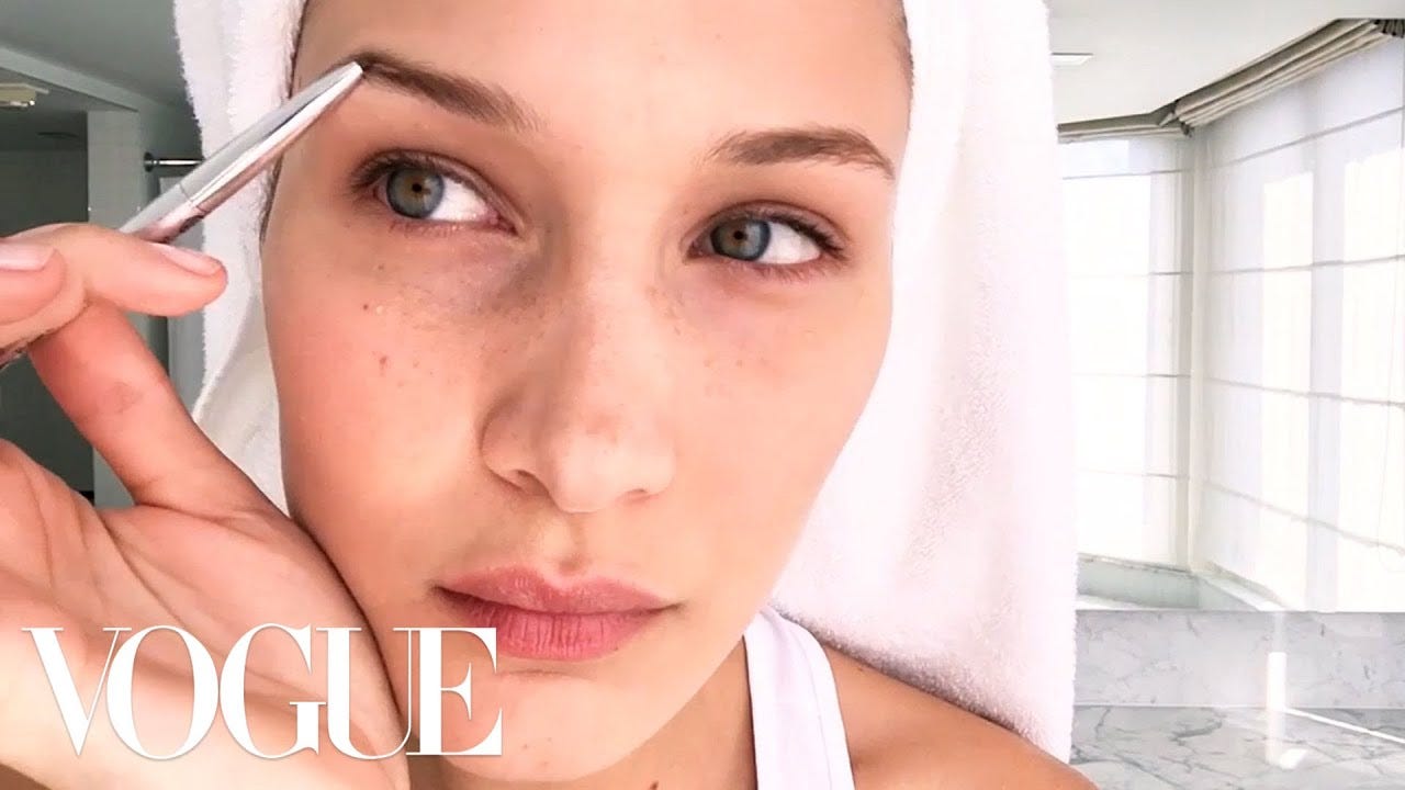 Bella Hadid's Jet-Lag Beauty Guide | Beauty Secrets | Vogue - YouTube