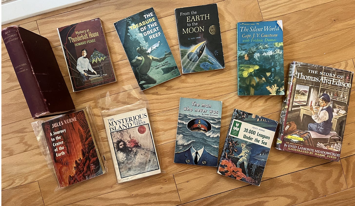 Some of the Scholastic book club books from grade school that I loved and escaped into to avoid abuse