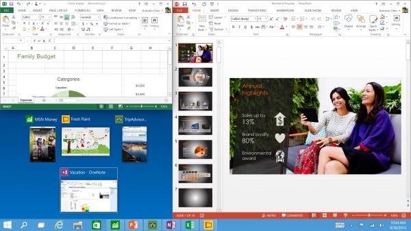 windows 10 task bar view vs windows 8 2015