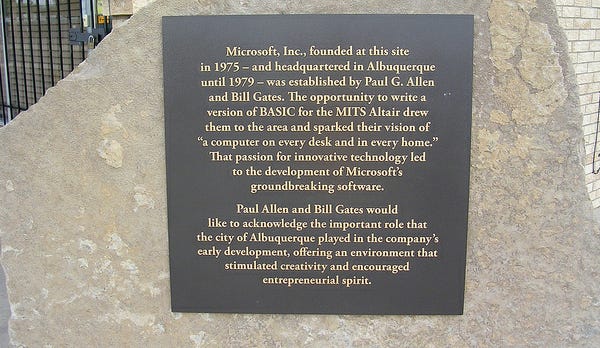 Somebody stole the plaque from Microsoft's birthplace – GeekWire