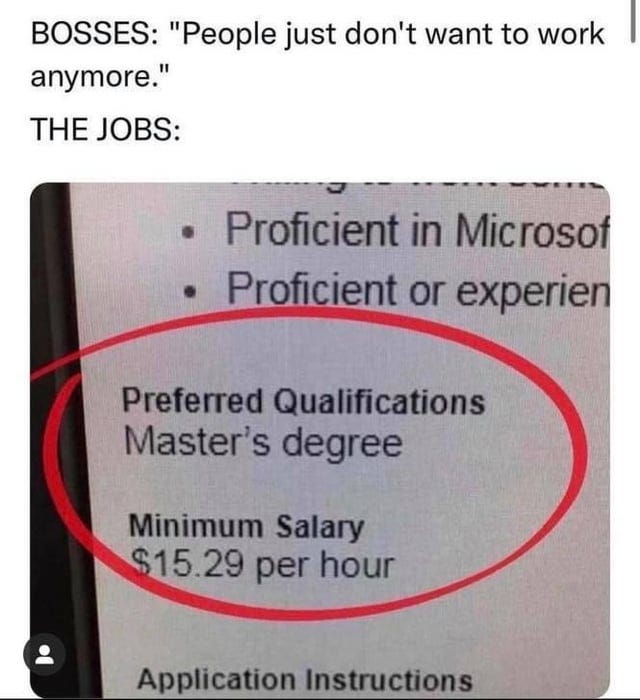 I don't understand why people don't want the position! : r/facepalm