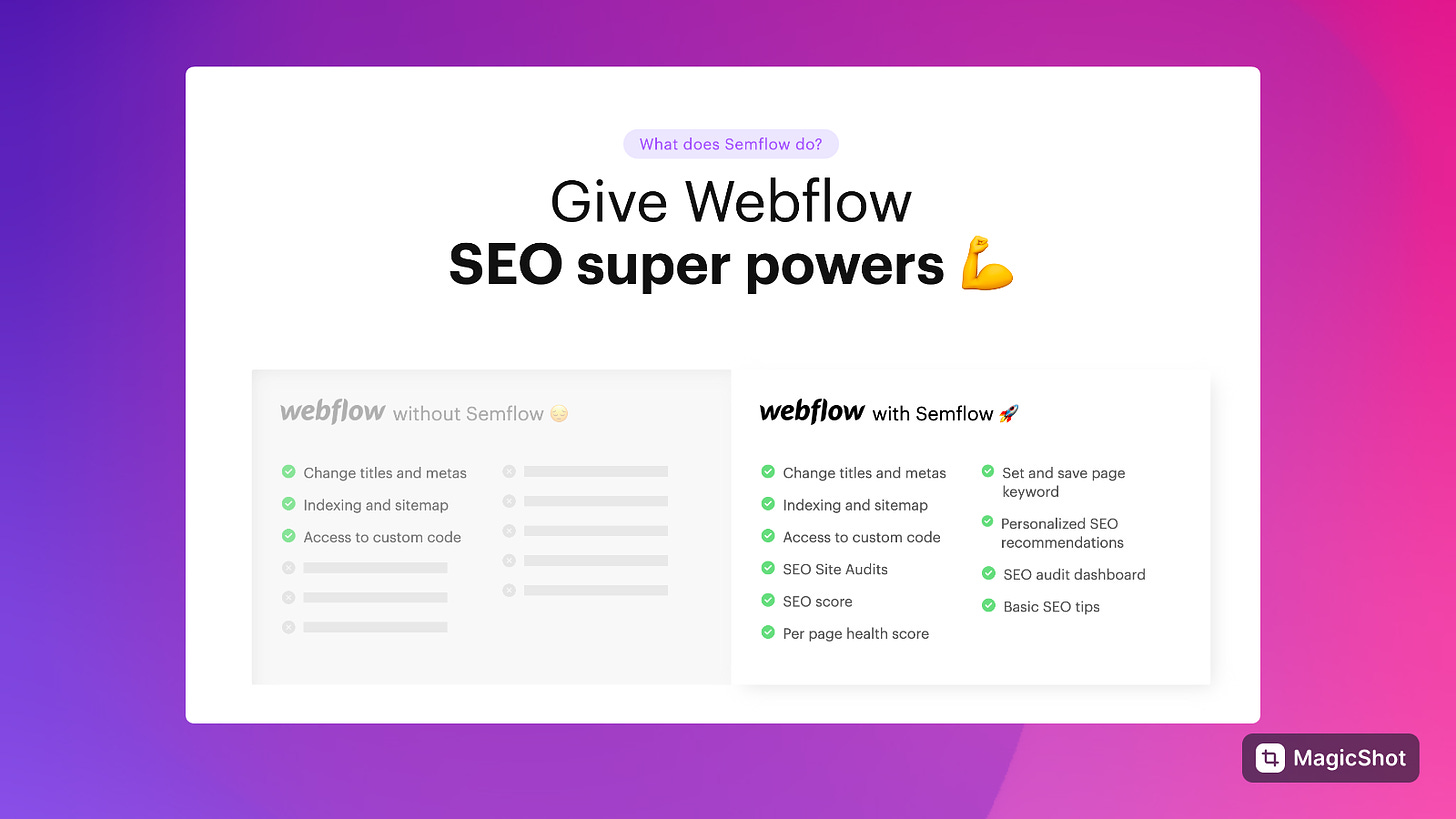 Semflow, app webflow