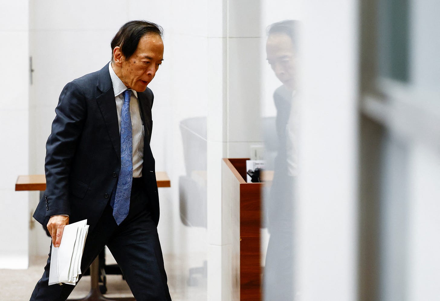 Bank of Japan Governor Kazuo Ueda attends a press conference after its policy meeting in Tokyo