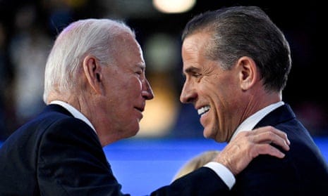 With his pardon of son Hunter, Joe Biden delivers a heartfelt hypocrisy | Hunter  Biden | The Guardian