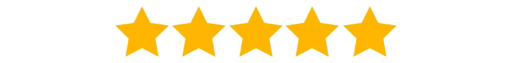 Row of five gold stars.