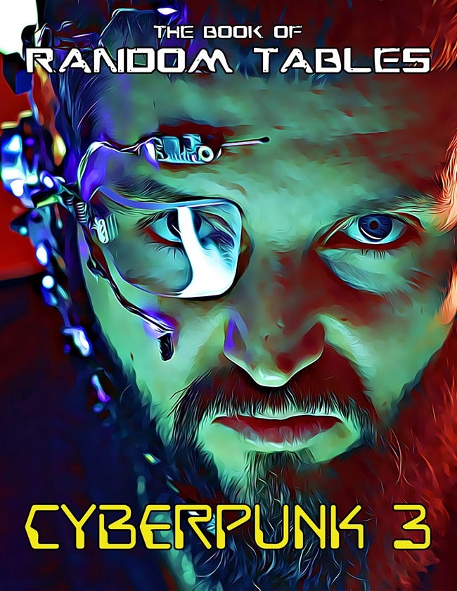 The Book of Random Tables: Cyberpunk 3