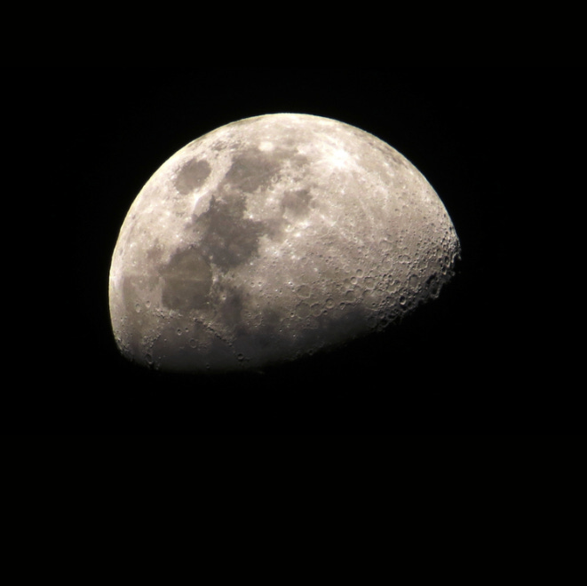 An image of the moon against a black sky