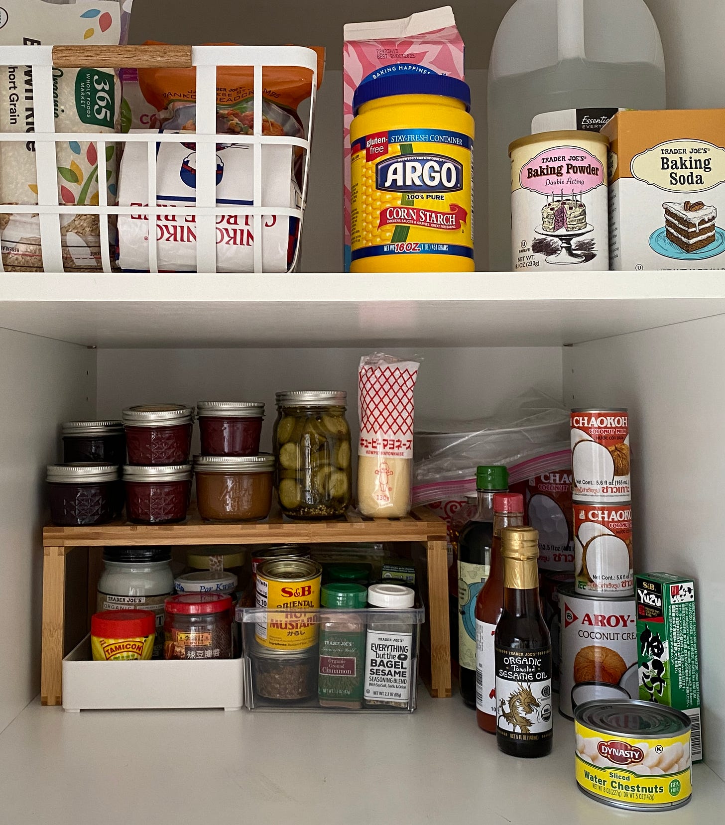 how to organize a deep cabinet