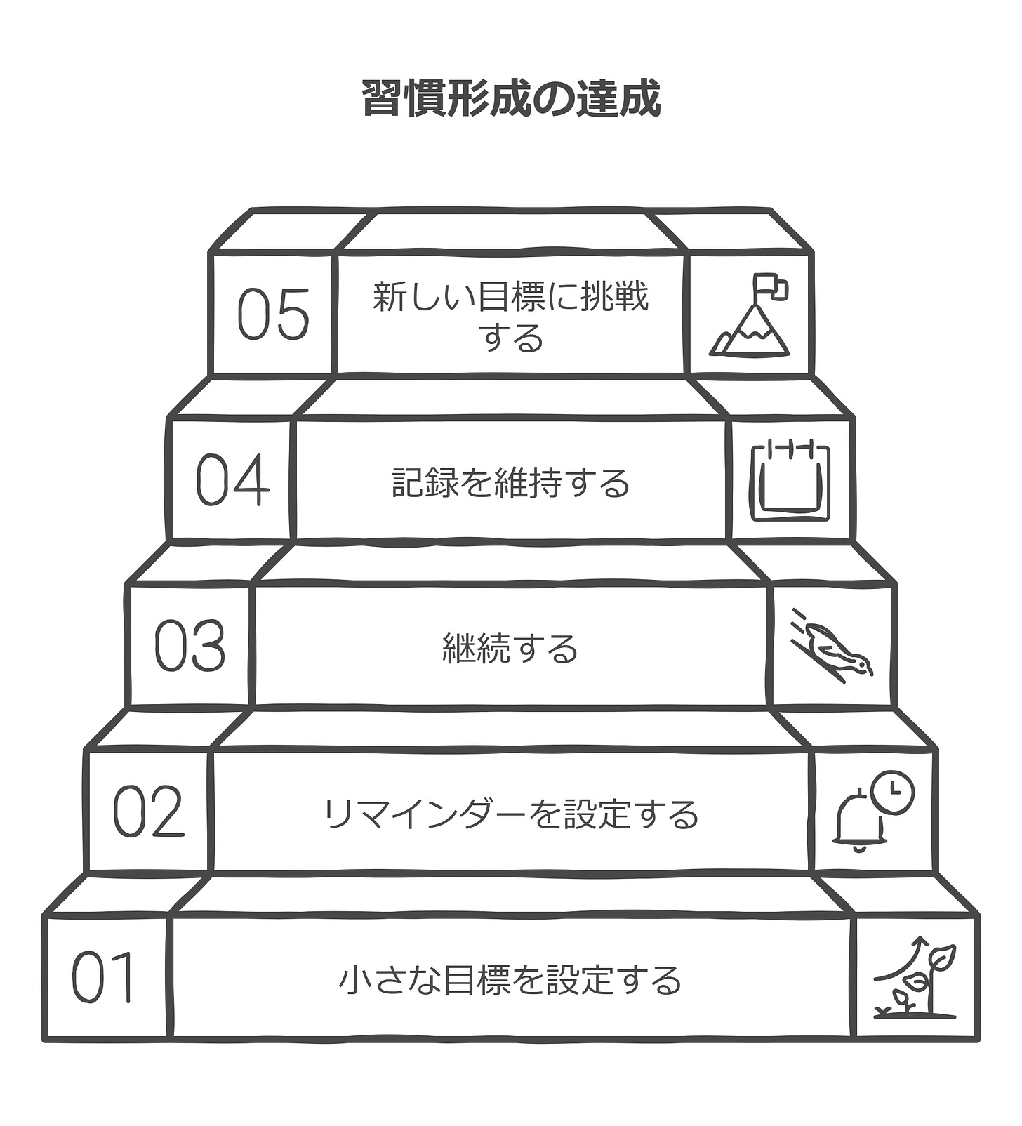 習慣形成の達成