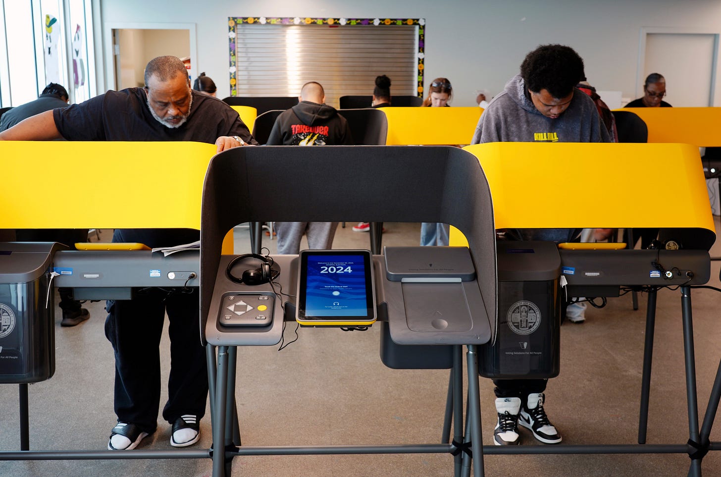 Voters cast their ballots in California in 2024