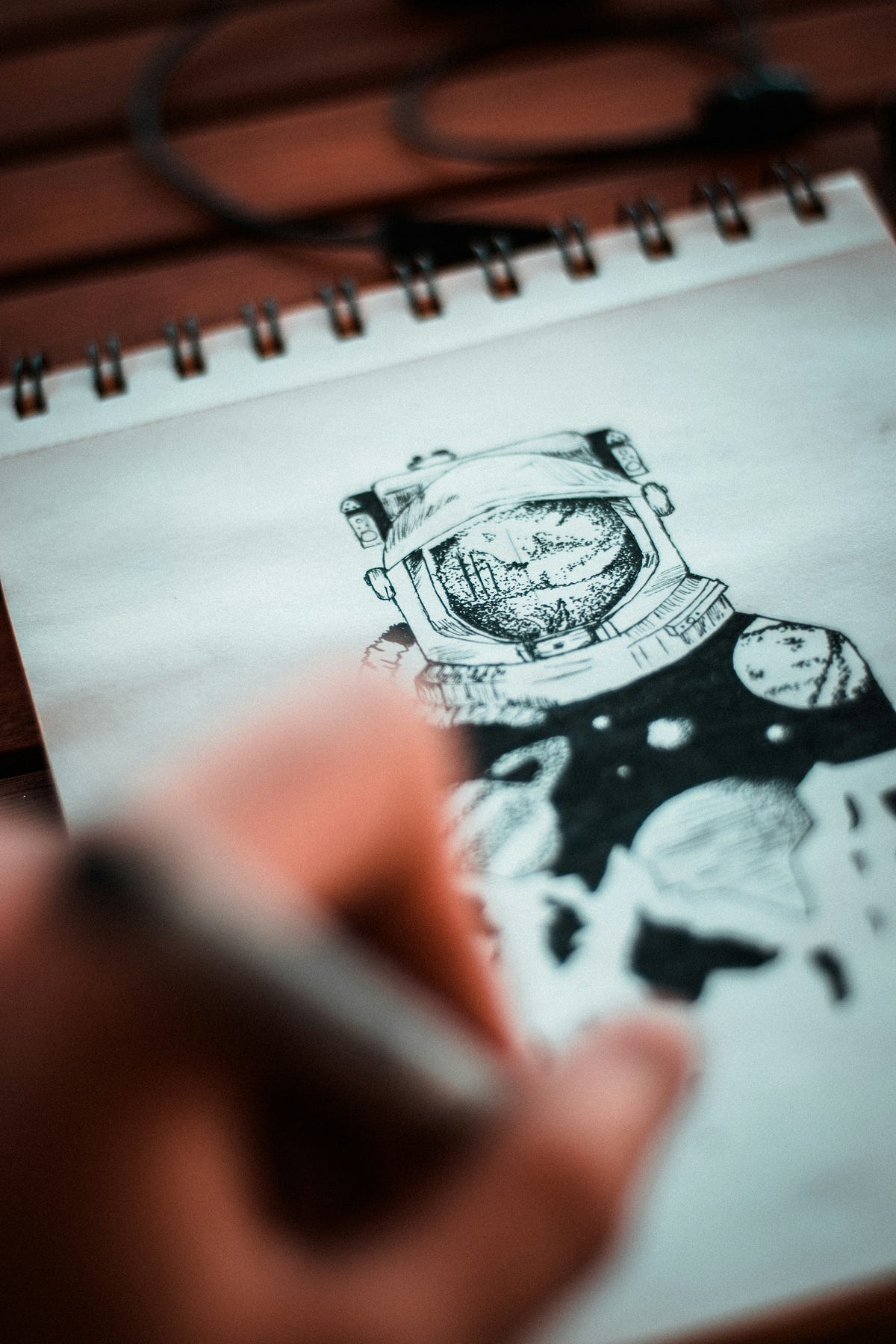 Sketch of an astronaut Sketch of an astronaut