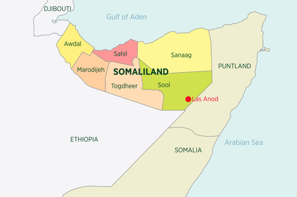 Maps of Somaliland and Somalia, highlighting the geopolitical tensions surrounding Somaliland's quest for recognition.