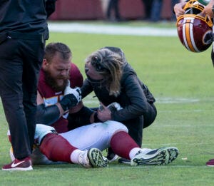 Brandon Scherff Injury: Falcons at Redskins 11/04/18