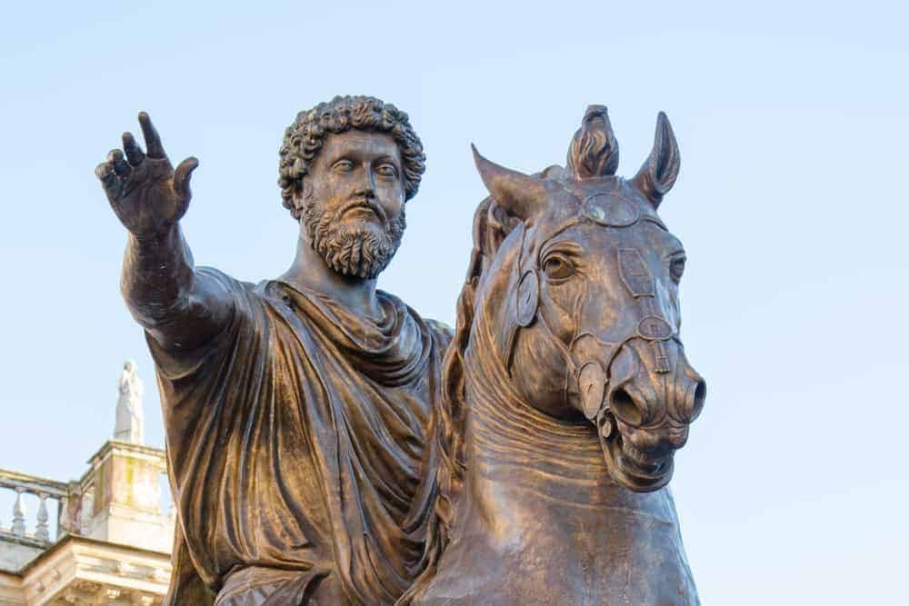 Statue of Marcus Aurelius on horseback