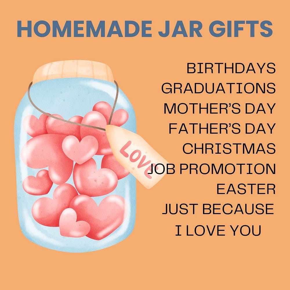 homemade jar gifts