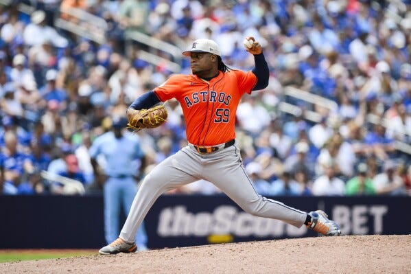 Dubón has tiebreaking hit, Peña homers as Astros beat Blue Jays 5-3 for  12th win in 14 games | AP News