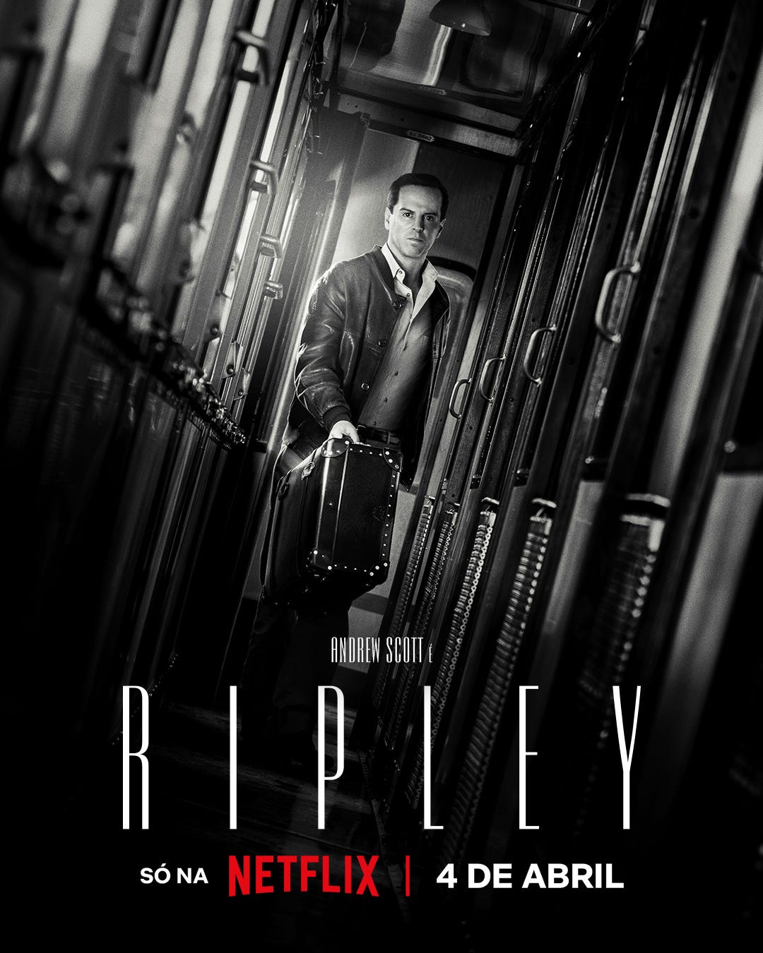Portal Netflix BR | Fan Account on X: "Pôster de 'Ripley', nova minissérie  estrelada por Andrew Scott. Estreia em 4 de abril na Netflix.  https://t.co/aQRDGCZ5bG" / X