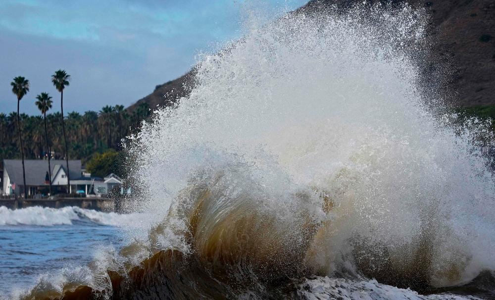 Massive waves on California coast cause flooding, force evacuations