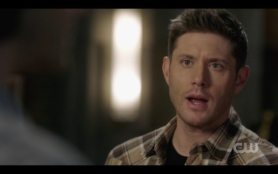 SPN Dean angry at Sam for giving him silent treatment 1517