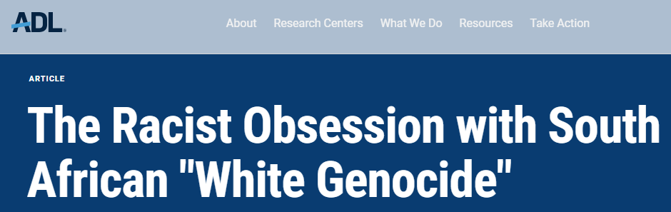 Because when mobs of black or brown people chant about killing you — and then some of them actually do kill you — it’s only wrong if you’re Jewish. Stop imagining things, you racist and obsessed white people, with your so-called “white genocide.”