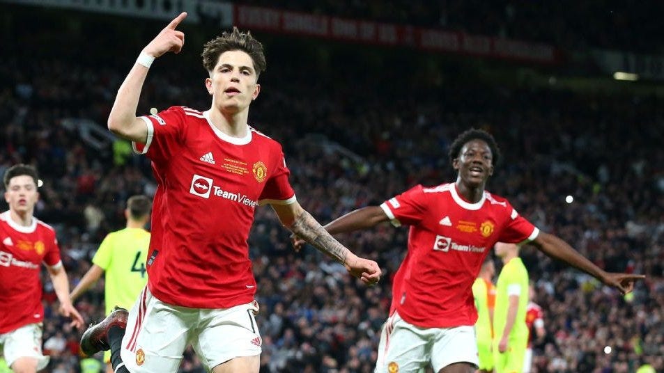 SCOOP. on X: "May 11, 2022: Alejandro Garnacho and Kobbie Mainoo start for  Manchester United in the FA Youth Cup Final. May 25, 2024: Alejandro  Garnacho and Kobbie Mainoo start for Manchester