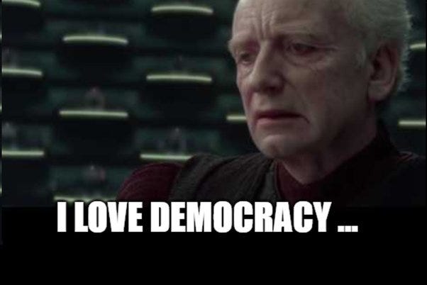 Does Palpatine love democracy? - Quora