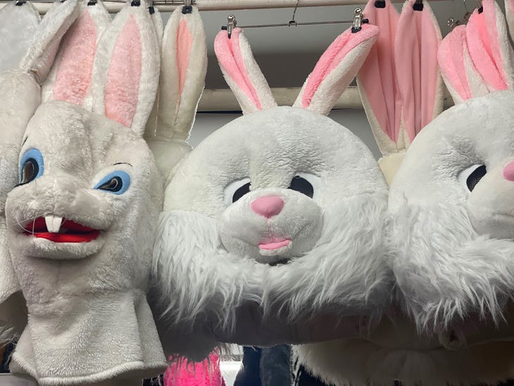 A load of bunny heads