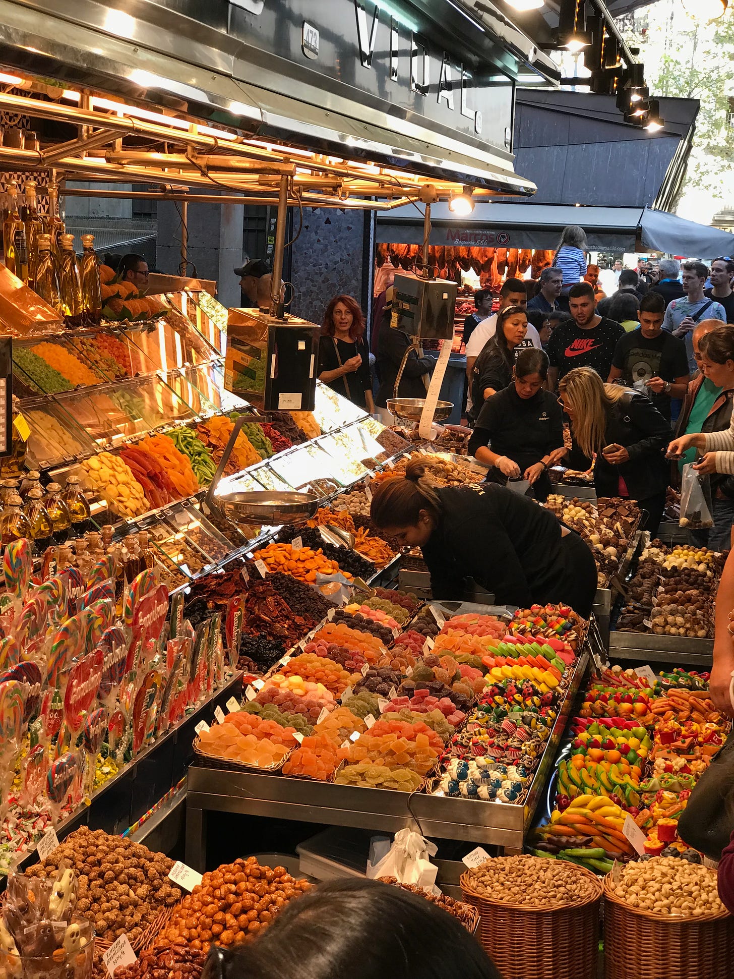 La Boqueria in Barcelona, Spain