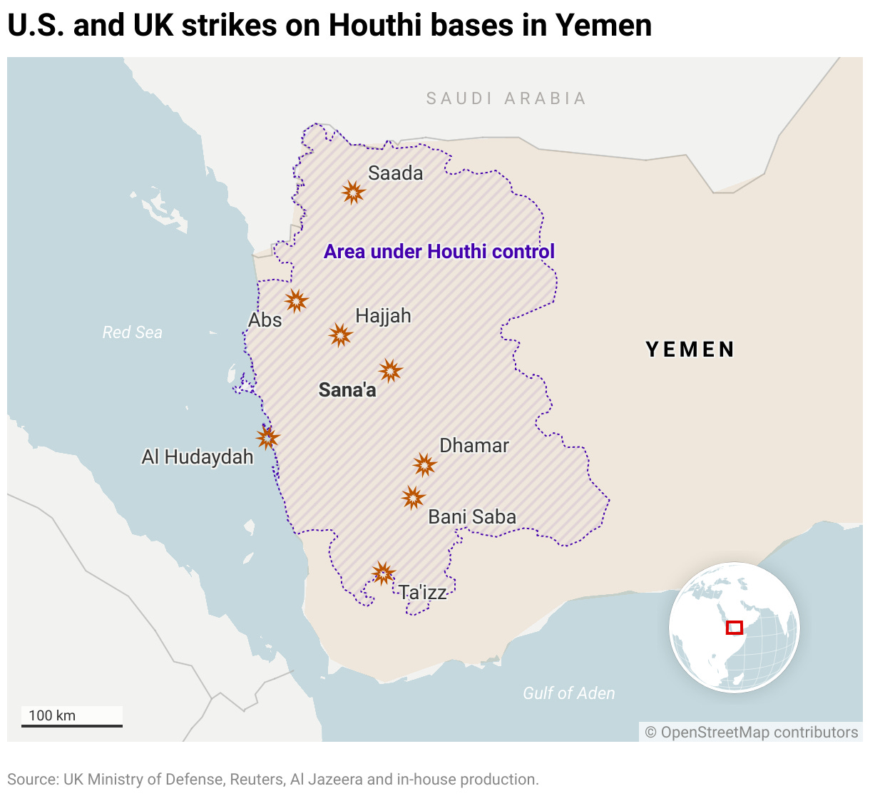Yemen: Houthi rebels warn US and UK will 'pay a heavy price' after airstrikes  on cities controlled by Yemeni militia | International | EL PAÍS English