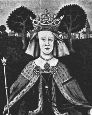 Black-and-white depiction of Eadgifu. Black-and-white depiction of Eadgifu.